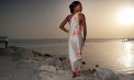 Silk Heavenly Tropical Destination Wedding Dress - look 2 back