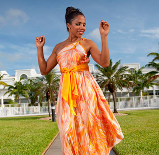 One Shoulder Beach Wedding Dress - Look Book for Aruba