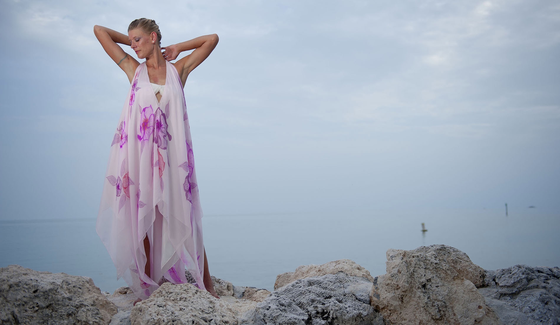 Dreamy Island Wedding Dress - Look 1 front