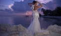 Tropical Mermaid Beach Wedding Dress - Eva- look 1 back