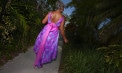 Tropical Non Traditional Colored Wedding Dresses - Tortola - Look 1 back