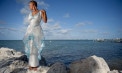 V Neck Bohemian Beach Wedding Dress - Look 2 front