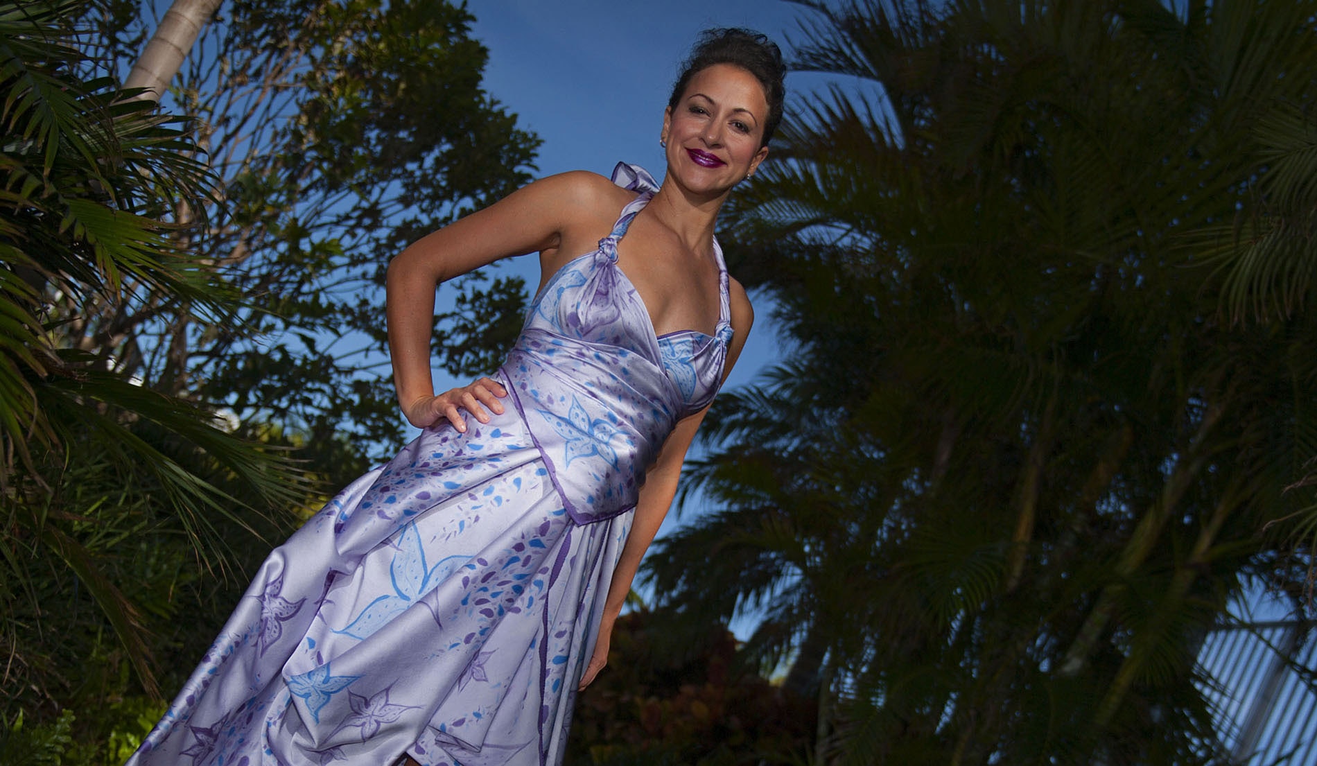 Convertible Luscious Silk Destination Bridesmaid Skirt Ensemble - Seychelles - Look 2 front