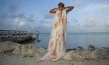 Glamourous Beach Sarong Wedding Dresses - Look 2 back