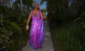 Free Flowing Non Traditional Colored Wedding Dresses - Tortola - Look 2 back