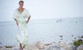 V Neck Beach Mermaid Wedding Dresses - Look 3 front
