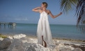 Second Marriage Wedding Dresses Beach with Choker - look 3 front