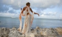 Elegant Beach Sarong Wedding Dresses - Look 3 back