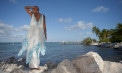 Elegant Beach Wedding Dress V Neck Defined - Lookbook for Ariana - look 3 back