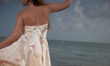 Strapless Flowy Beach Wedding Dress - Look 3 back