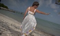 Square Neck Second Wedding Dresses Beach - look 3 back