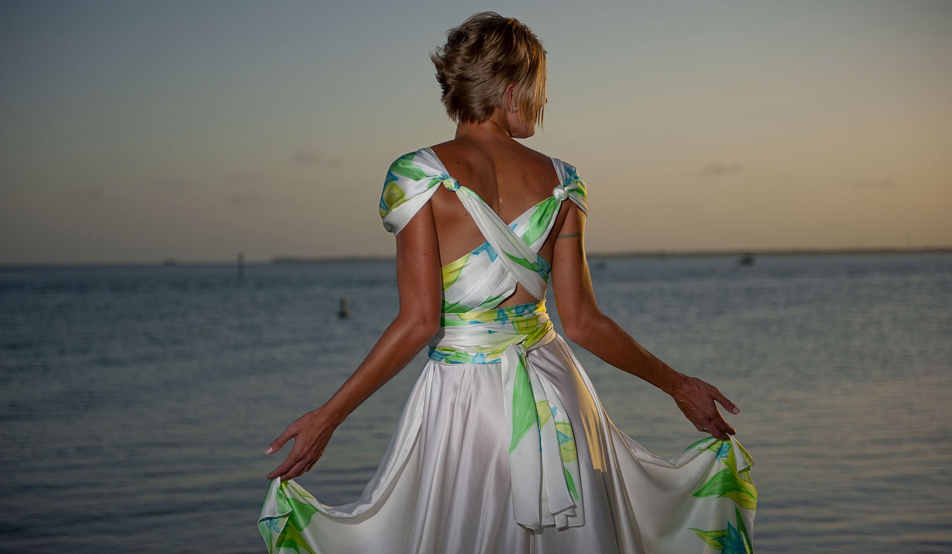 Destination Unique Beach Wedding Dresses - Look 3 back
