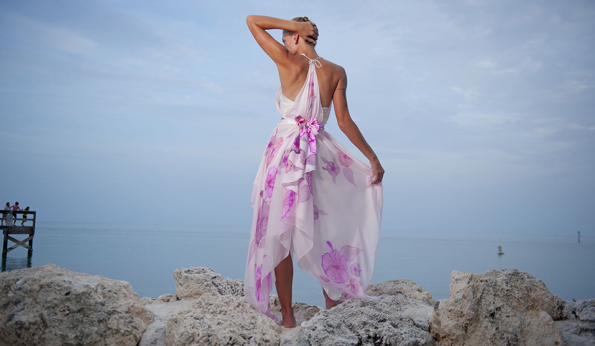 Tropical Island Wedding Dress - Look 3 back