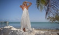 Second Marriage Wedding Dresses Beach with Choker - look 3 back