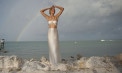 Beach Sarong Wedding Dresses Halter Set - Look 4 front