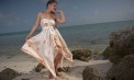 Empire Waist Flowy Beach Wedding Dress - Look 4 front