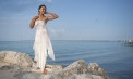 Empire waist Tropical Wedding Dress - Dawn - Look 4 front