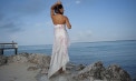 Empire Waist modern beach wedding dresses - Look Book for Dawn - Look 4 back