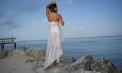 Empire waist Tropical Wedding Dress - Dawn - Look 4 back
