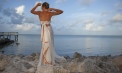 Criss Cross Beach Sarong Wedding Dresses - Look 5 back