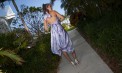 Short Skirt Luscious Silk Destination Bridesmaid Skirt Ensemble - Seychelles - Look 5 back