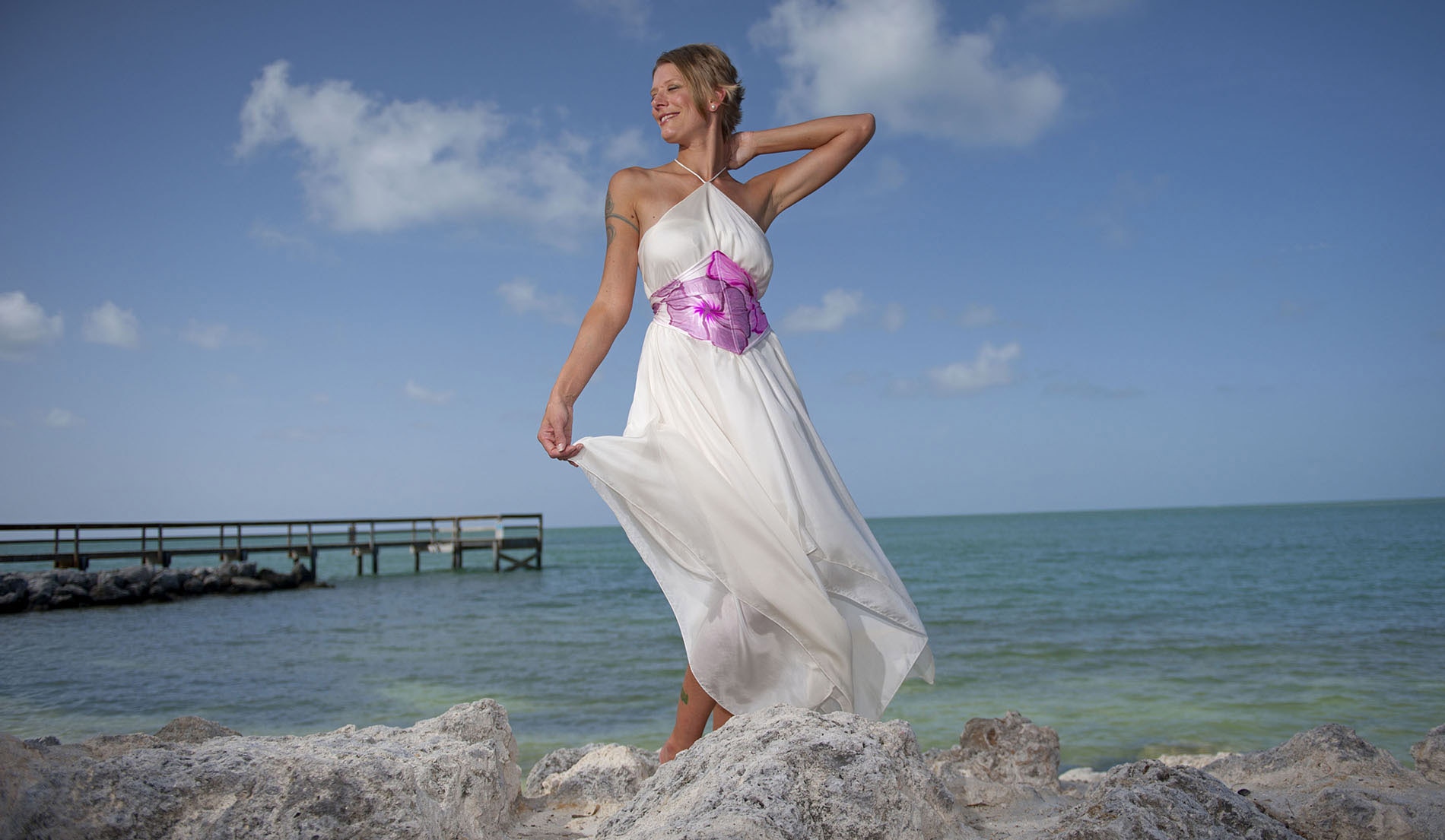 Natural Waist Second Marriage Wedding Dresses Beach - Look 6 front