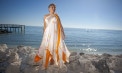 Handprinted Beach Inspired Wedding Dresses - look 7 front