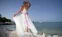 Asymmetrical Sash Second Marriage Weeding Dresses Beach - Veronica - Look 8 back
