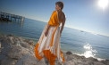 Asymmetric Beach Inspired Weeding Dresses - look 8 back