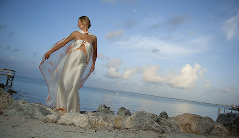 Midriff-Baring Sexy Beach Wedding Dresses